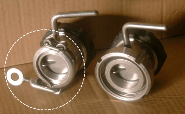 Clamp-on melkaftapkraan